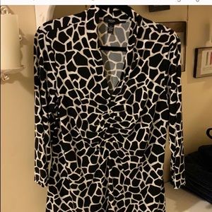 Alfani giraffe print top